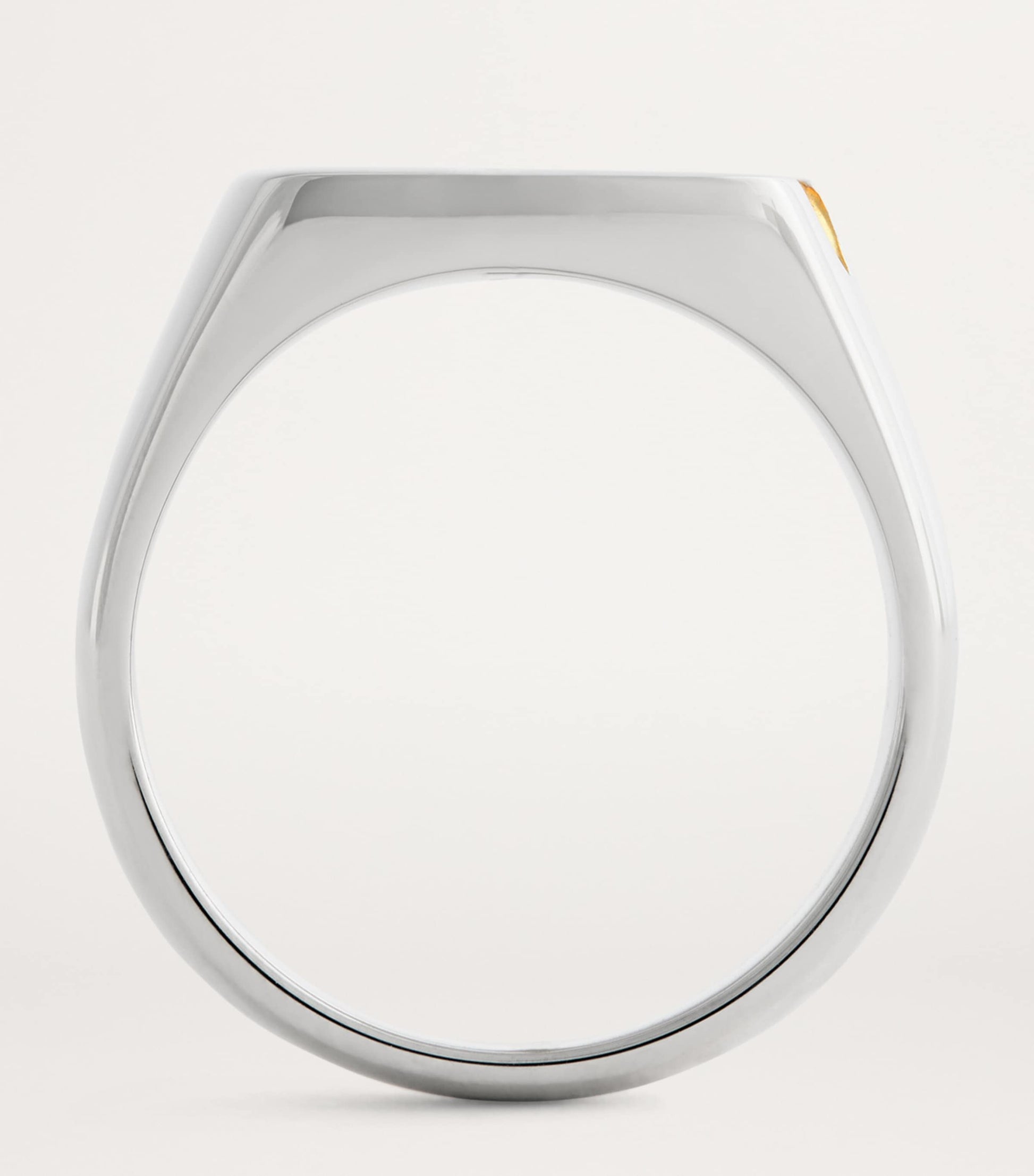 Sterling Silver and Black Diamond Signet Ring