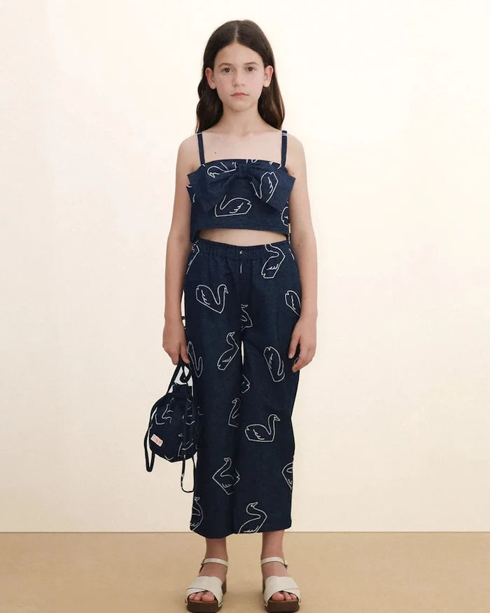 Tinycottons BIG SWANS DENIM PANT Çocuk Kot Pantolon