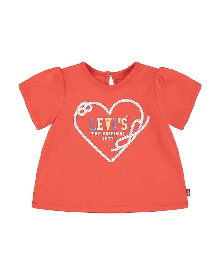 Levi's HEART SS PUFF SLEEVE SLV Bebek Tişört