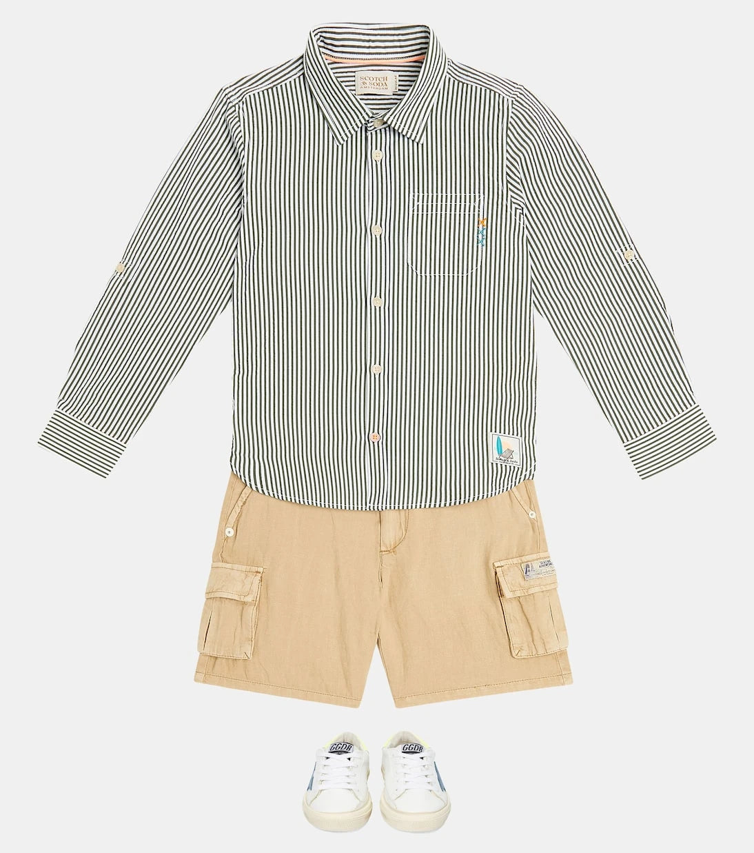 Scotch & Soda Kids - Striped seersucker shirt