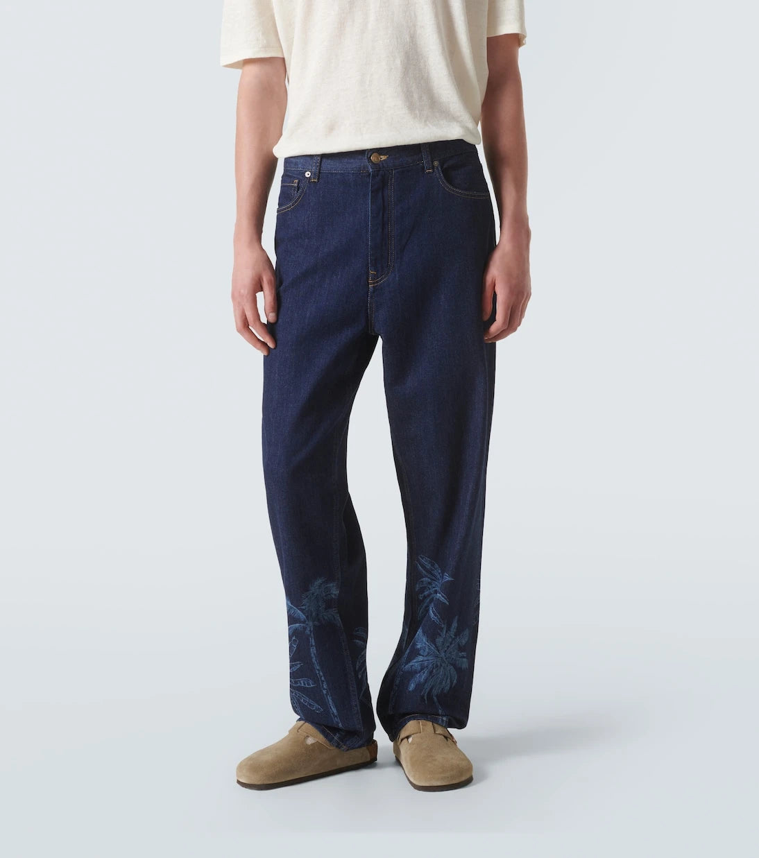 Alanui - Jungle printed straight jeans