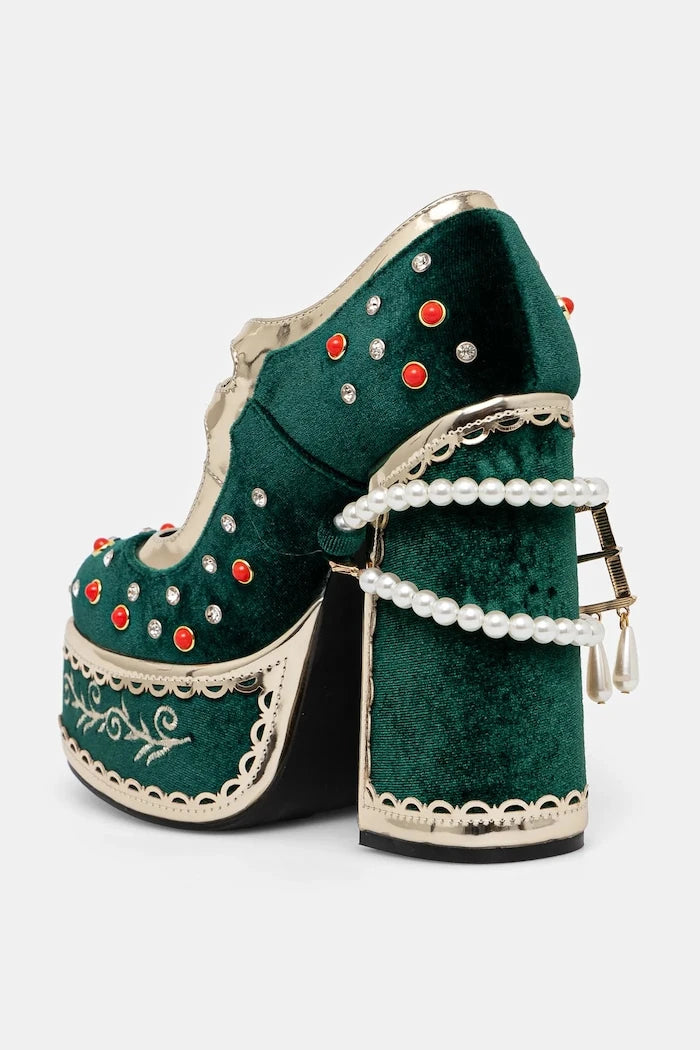 Обувки с дебел ток Koi Footwear