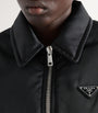 Prada Black Re-Nylon Down Belted Jacket