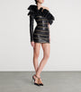 Leather Chain Mini Dress