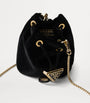 Prada Black Mini Velvet Triangle Pouch