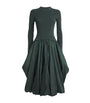 Green Knitted Kenlie Midi Dress
