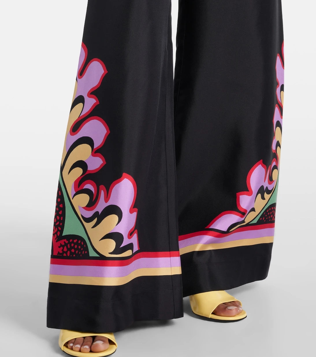La DoubleJ - Printed silk palazzo pants