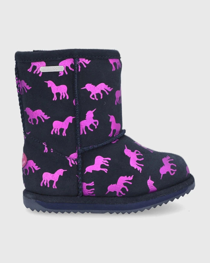Emu Australia Rainbow Unicorn Brumby Çocuk Süet Bot