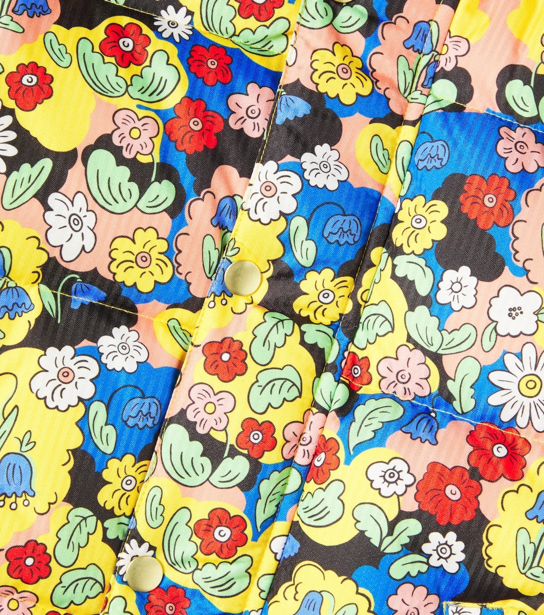 Mini Rodini - Floral printed puffer jacket