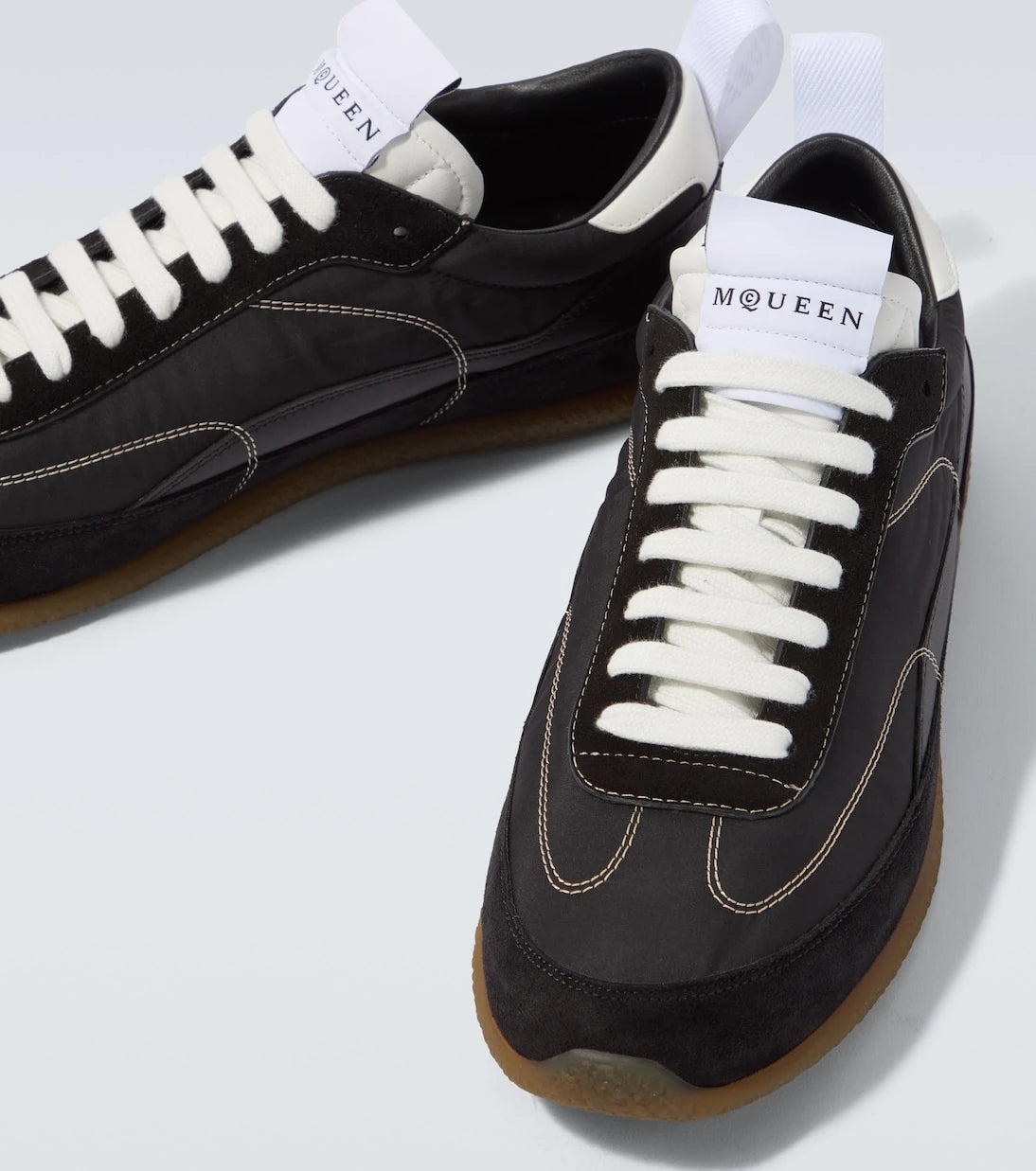 McQueen - EC1 suede-trimmed sneakers