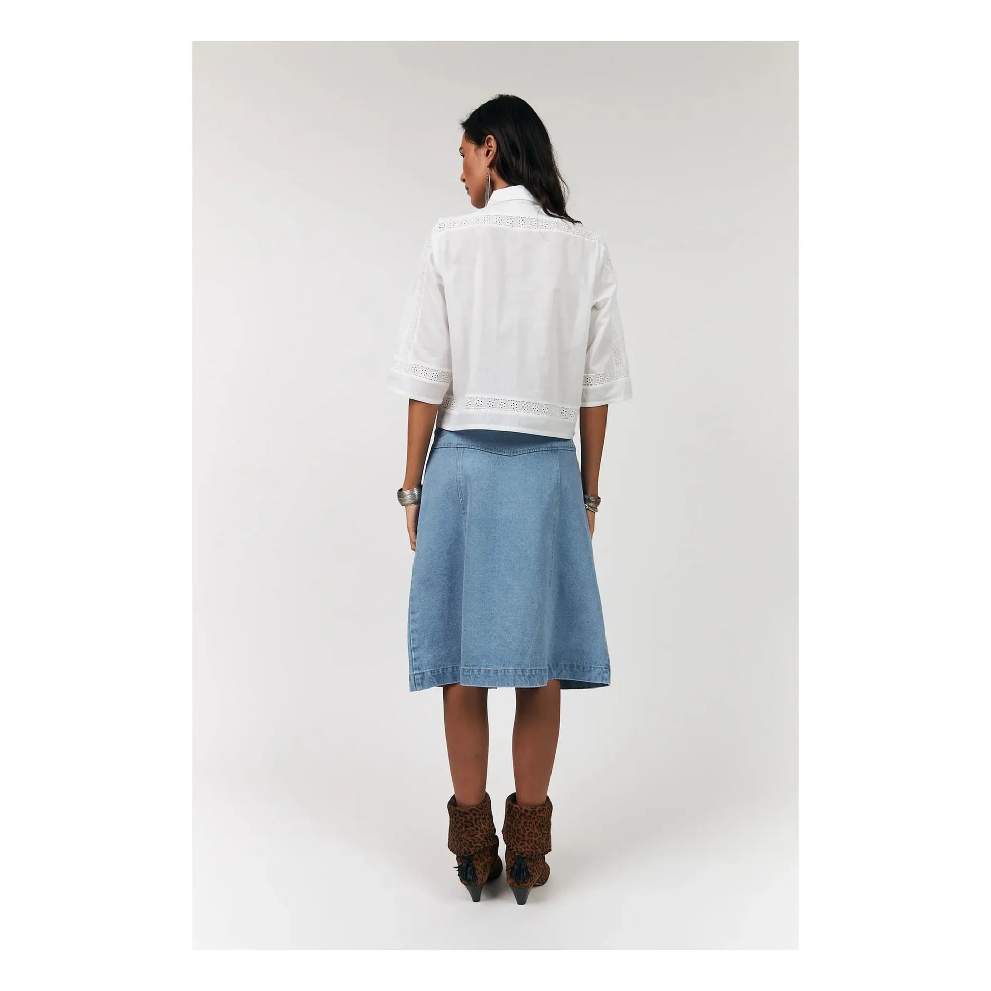 Lollys Laundry - Amora Cotton shirt | White