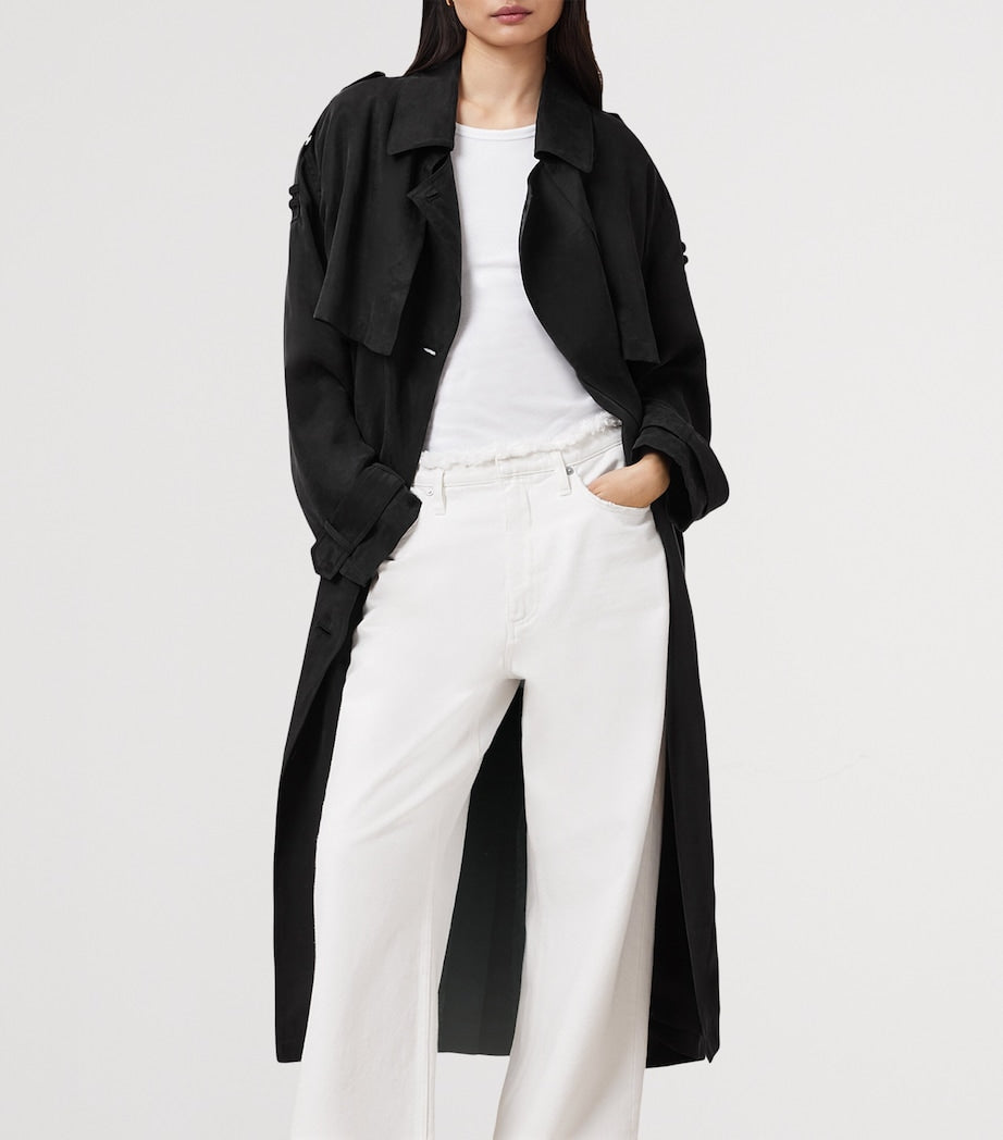 Black Linnie Trench Coat