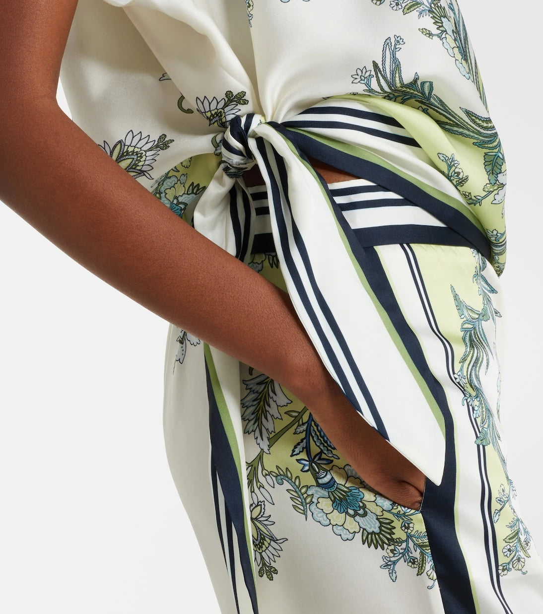Veronica Beard - Tari floral one-shoulder twill top