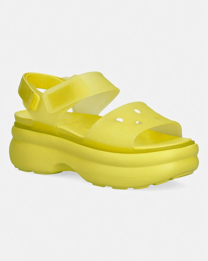 Crocs Kadın Platform Sandalet Soho Frosted Y Strap Sandal