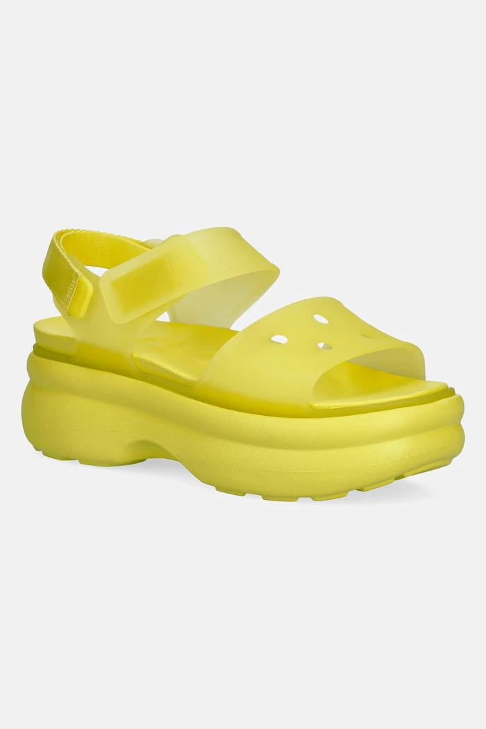 Crocs Kadın Platform Sandalet Soho Frosted Y Strap Sandal
