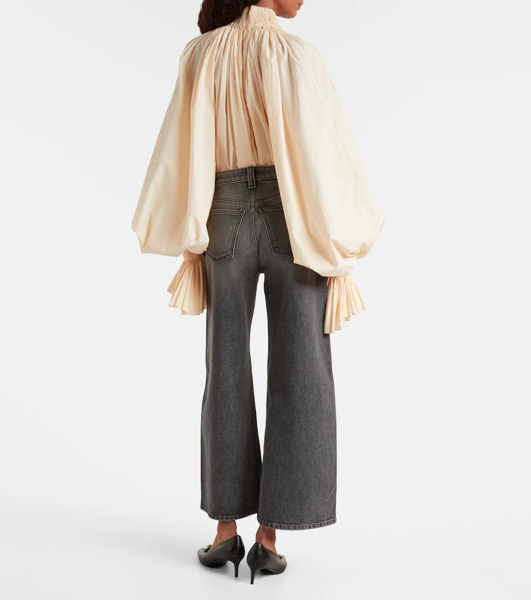 Khaite - Delina high-rise wide-leg jeans