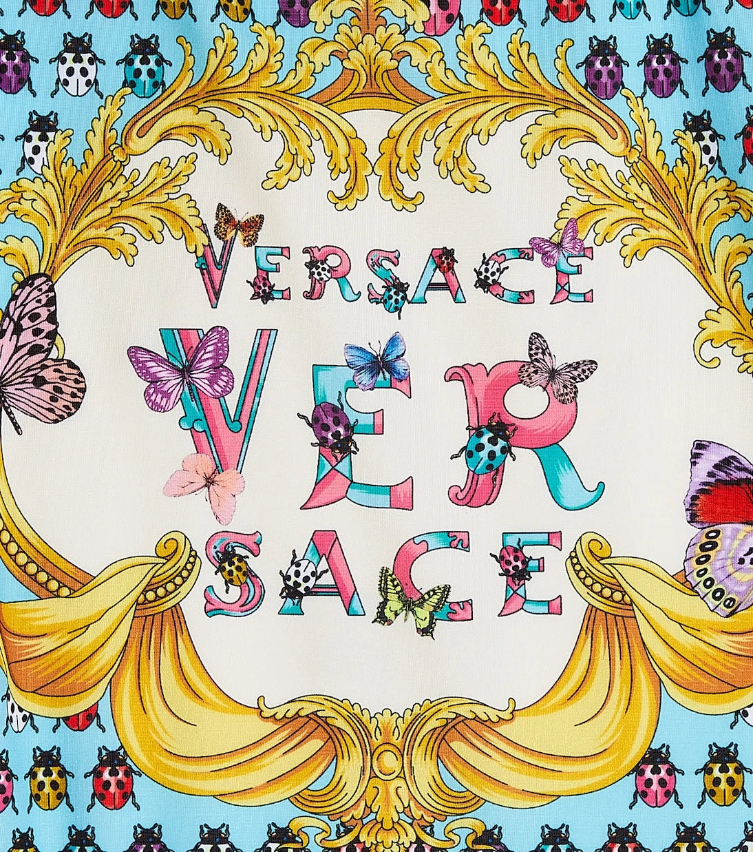 Versace Kids - مايوه بطبعة الشعار