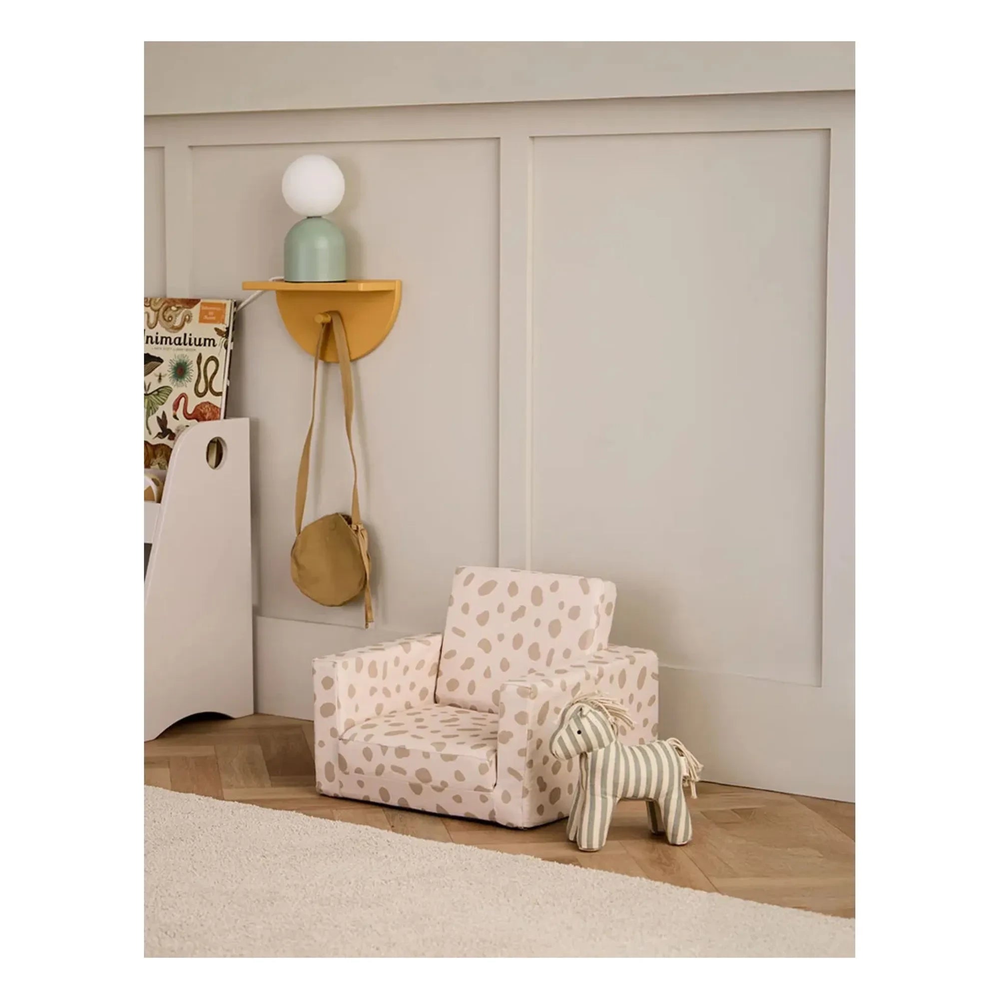 Kid's Concept - Fireside chair with polka dots | Grey