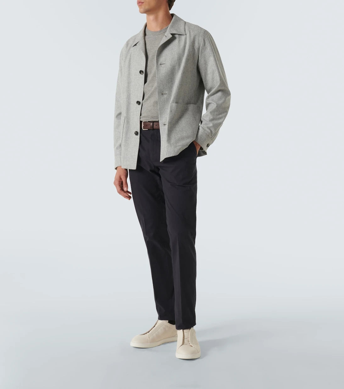 Zegna - Pamuk karışımlı chino pantolon
