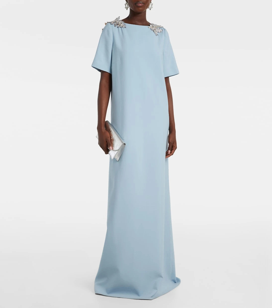 Oscar de la Renta - Fern sequined wool-blend gown