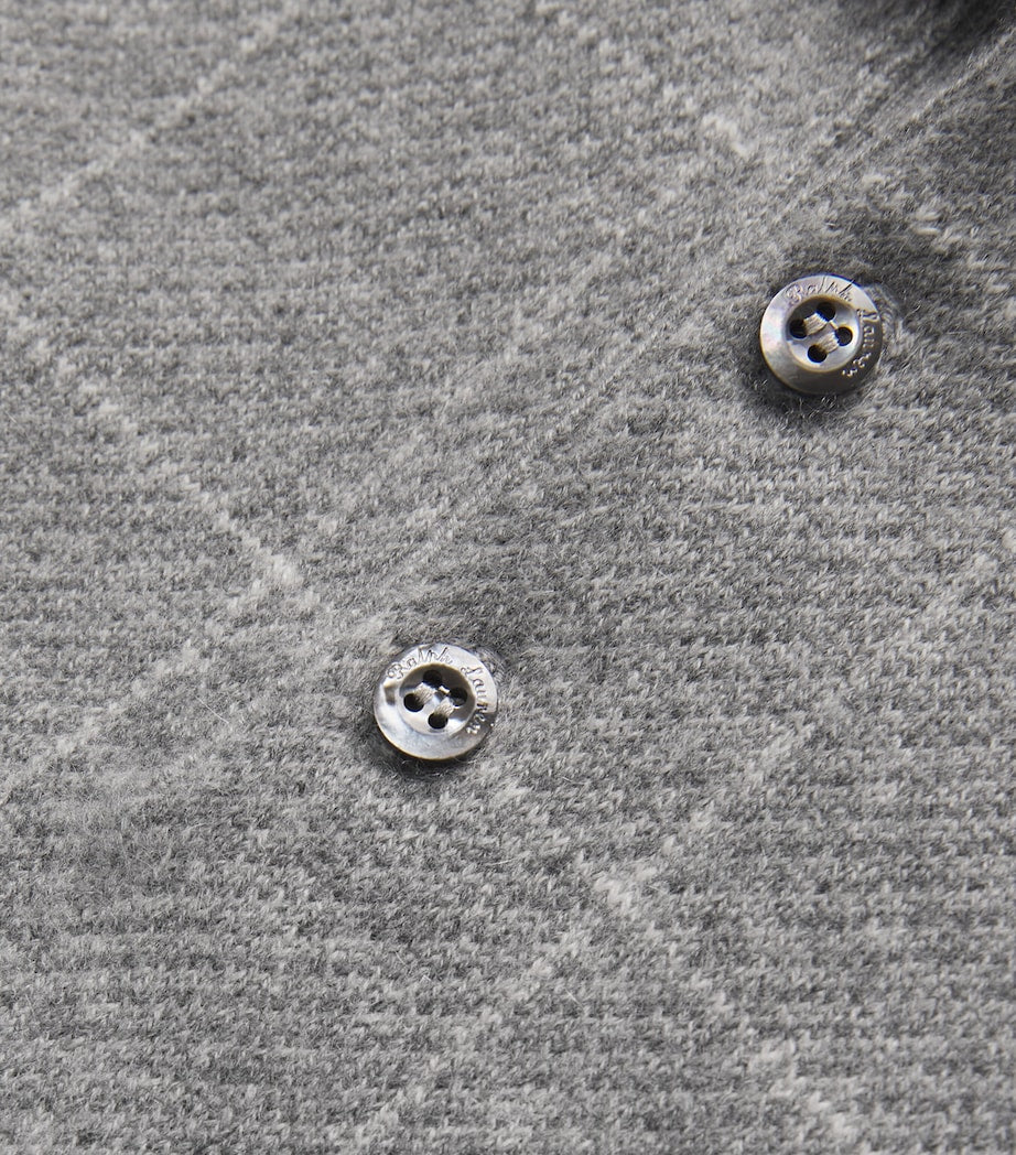 Cashmere Check Polo Shirt