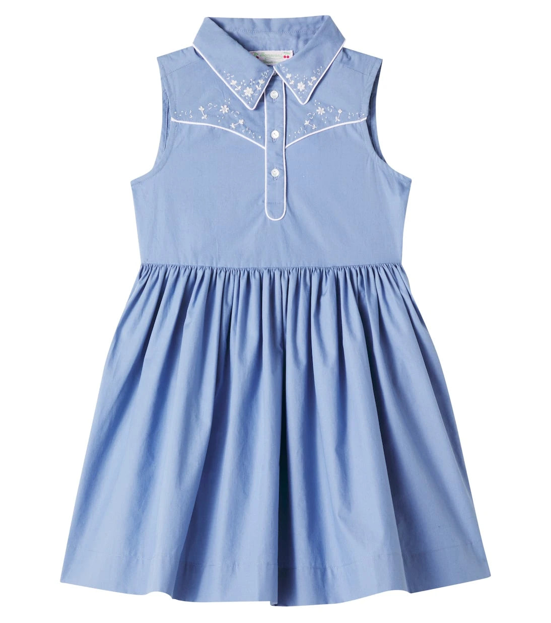 Bonpoint - Ermance embroidered cotton poplin dress