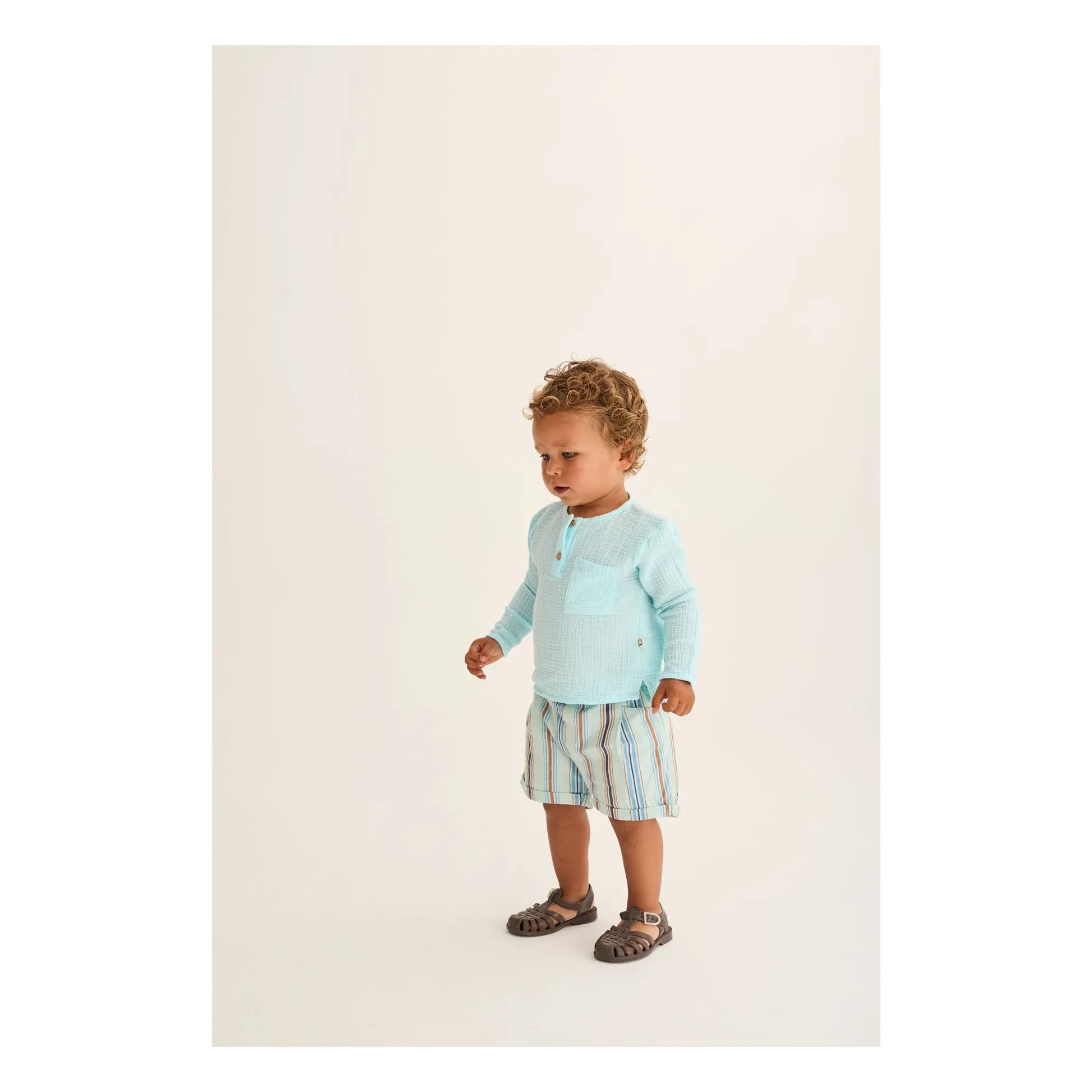 Cozmo - Kurta Iago Cotton gauze | Aqua
