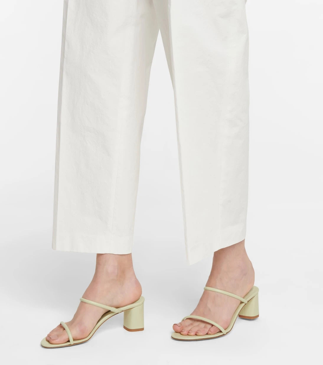 Jil Sander - High-rise straight cotton-blend pants