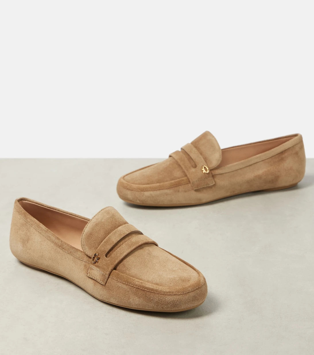 Gianvito Rossi - Giorgia suede penny loafers