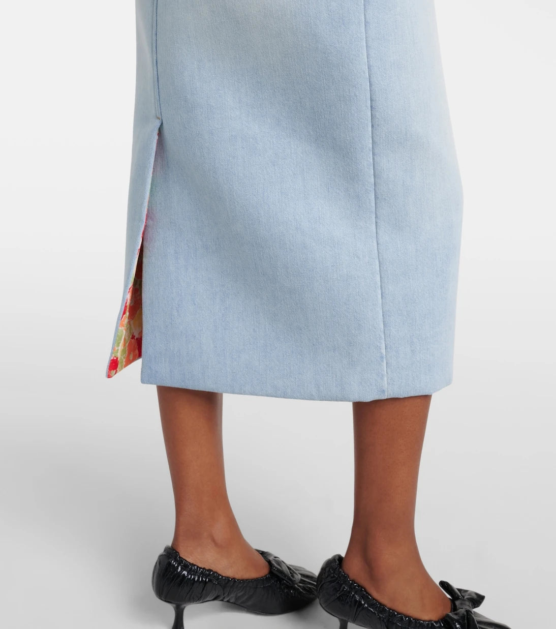 Acne Studios - تنورة جينز متوسطة الطول