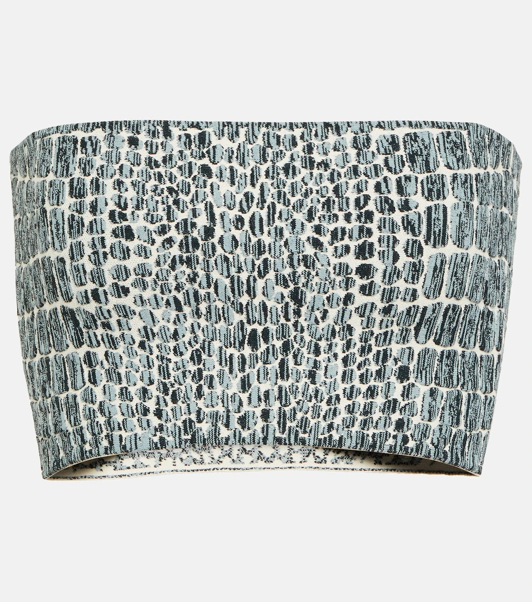 Alaïa - Croc-effect bandeau top