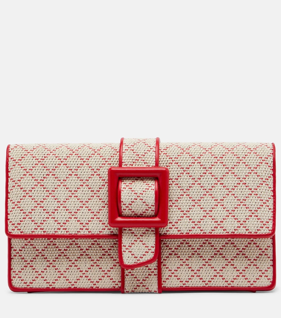 Manolo Blahnik - Maycap raffia-effect clutch