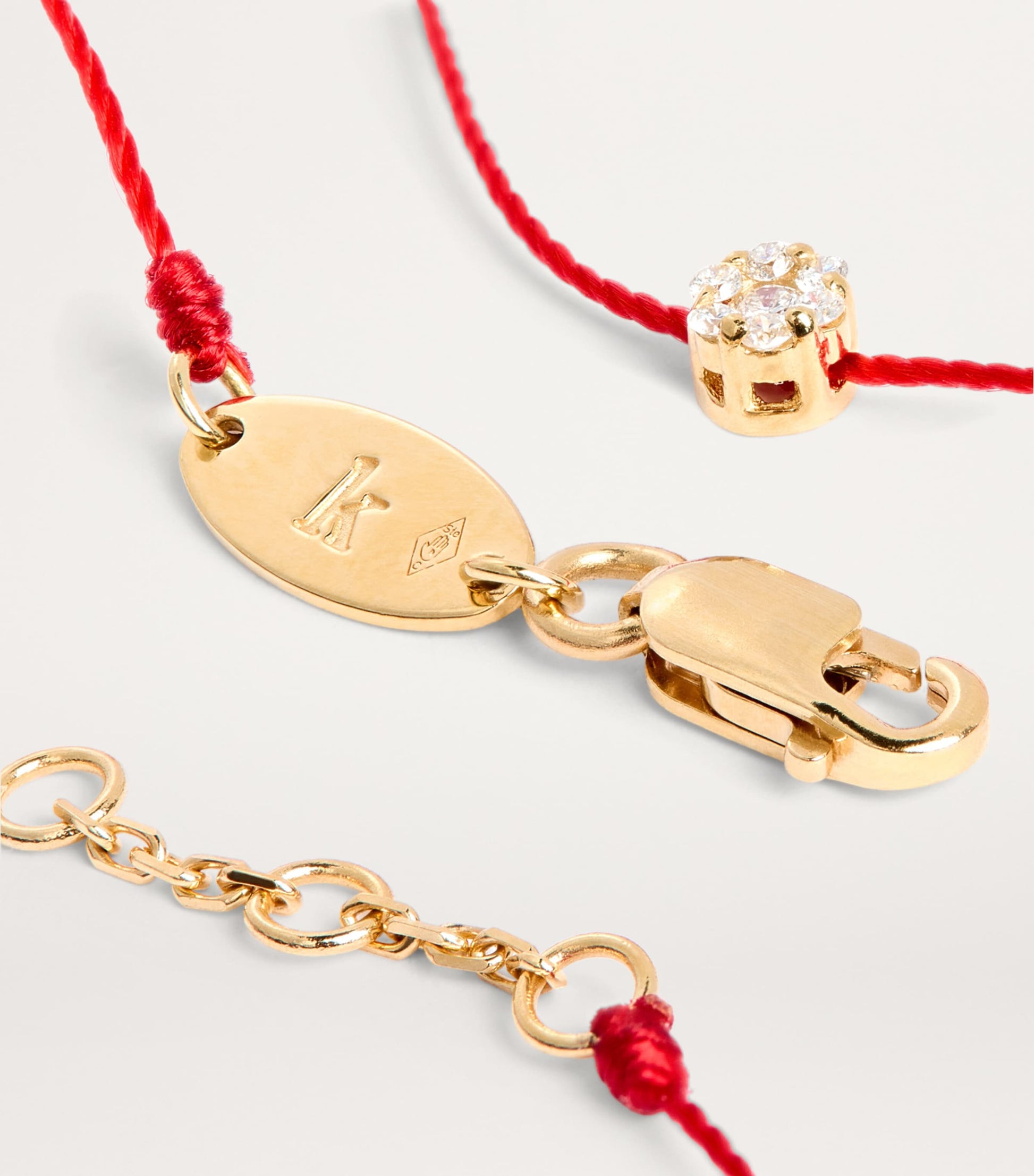 Yellow Gold and Diamond Illusion Bracelet (17.5cm)