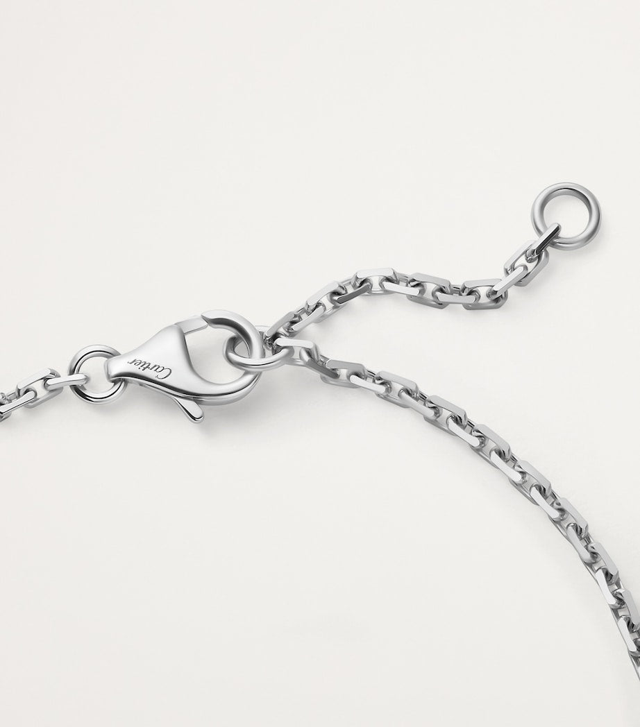 Cartier White Gold and Diamond LOVE Chain Bracelet