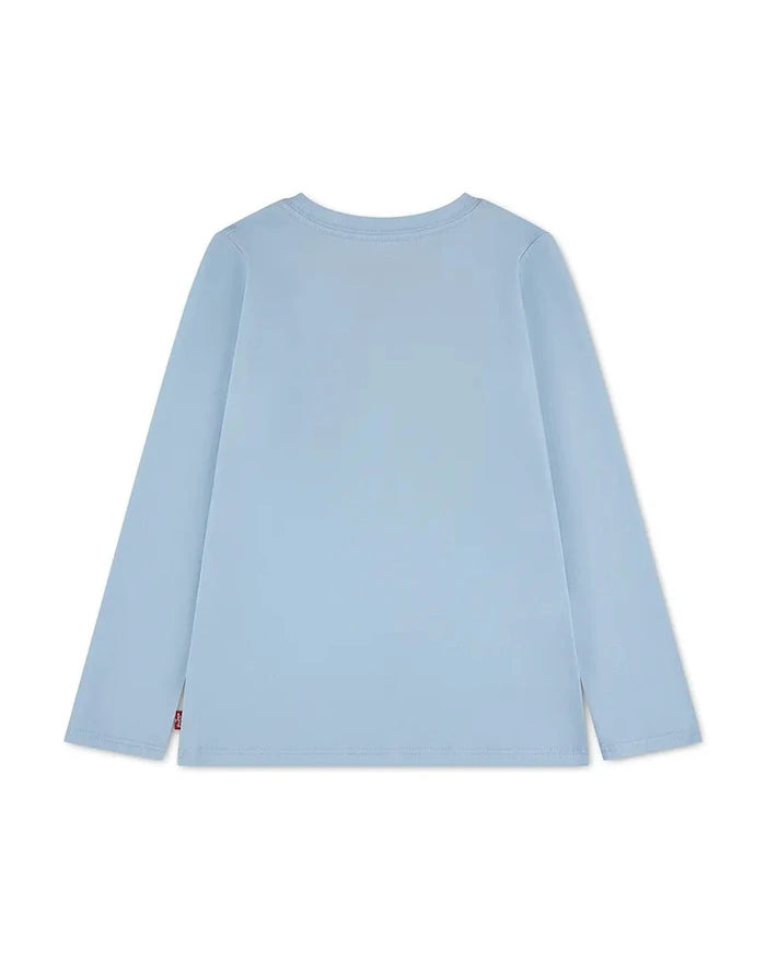 Levi's çocuk pamuklu uzun kollu bluz BATWING TEE