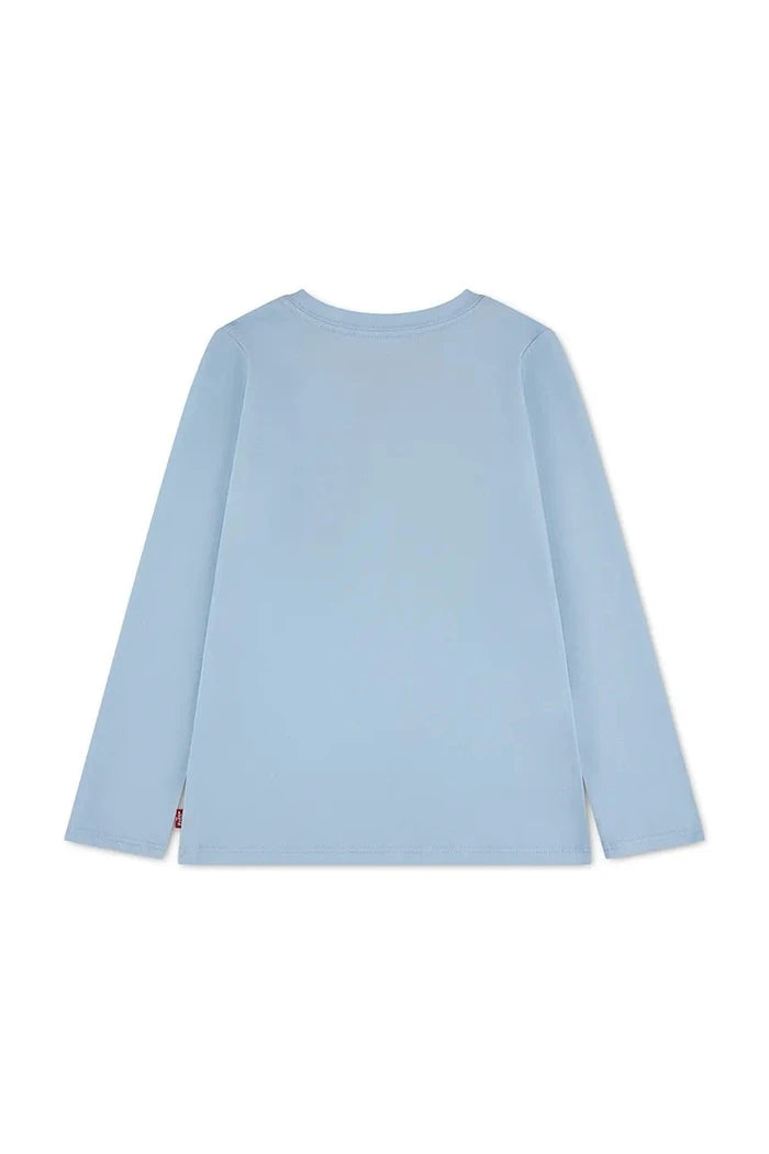 Levi's çocuk pamuklu uzun kollu bluz BATWING TEE