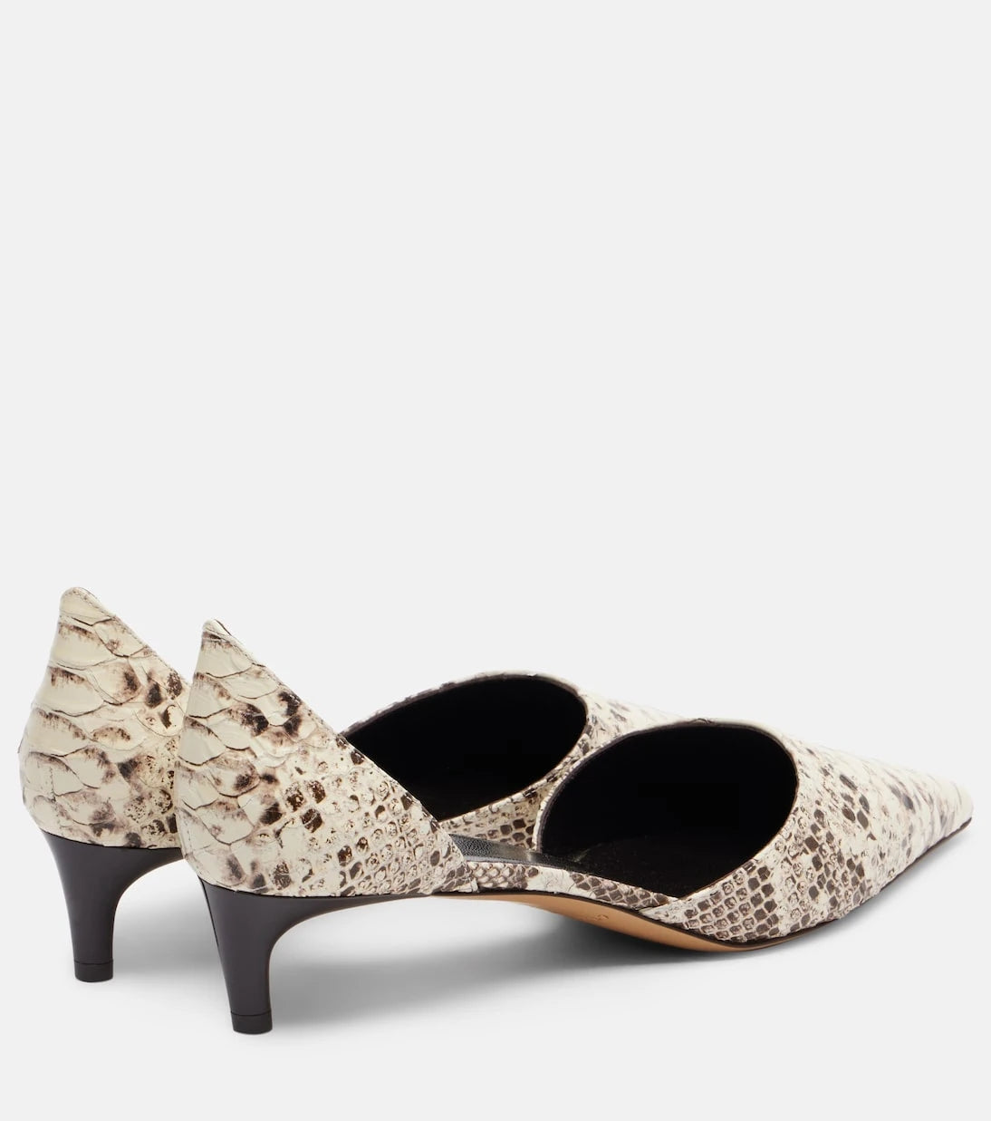 Le Monde Béryl - Dakota snake-effect leather pumps