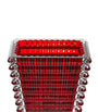 Medium Eye Rectangular Red Vase (20 cm)