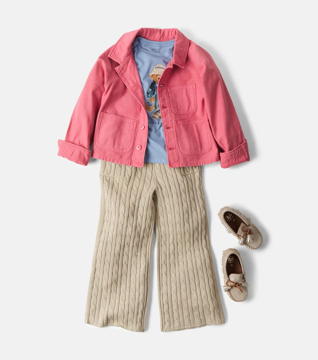 Polo Ralph Lauren Kids - Cable-knit cotton pants