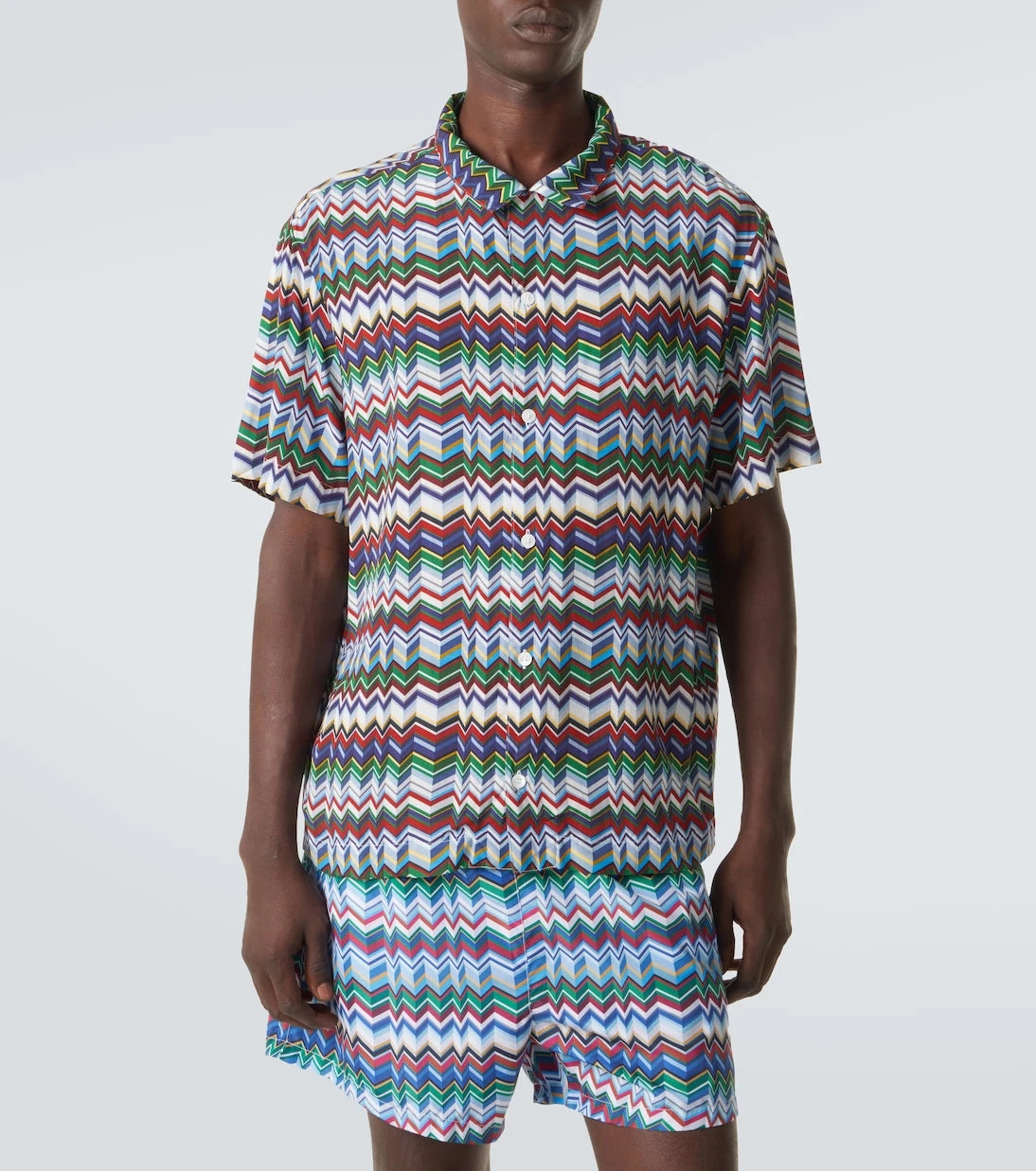 Missoni - Zigzag bowling shirt