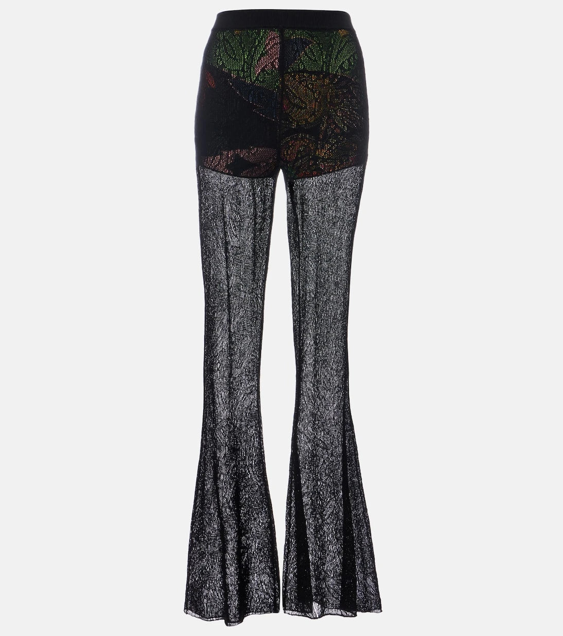 Etro - Cotton lace flared pants