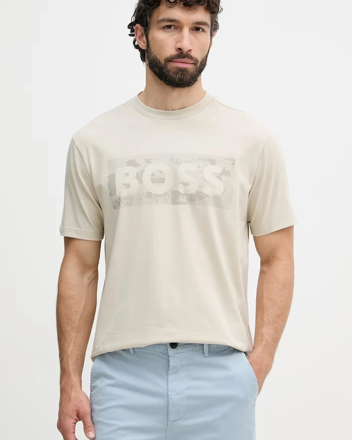 BOSS Green pamuklu erkek tişörtü