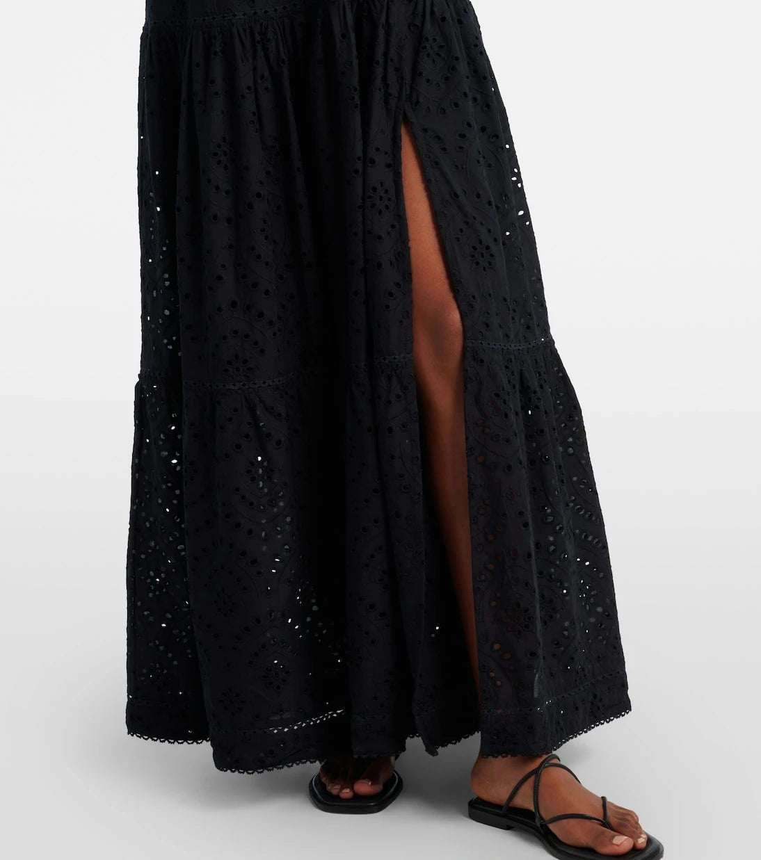 Poupette St Barth - Perla embroidered cotton maxi dress