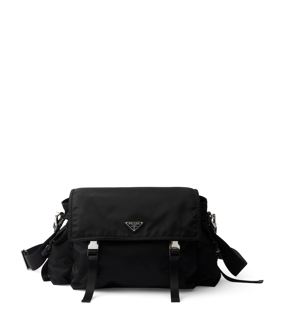 Prada Re-Nylon and Leather Explore Messenger Bag