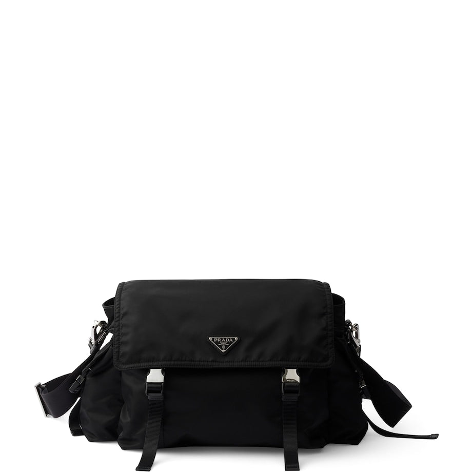 Prada Re-Nylon and Leather Explore Messenger Bag
