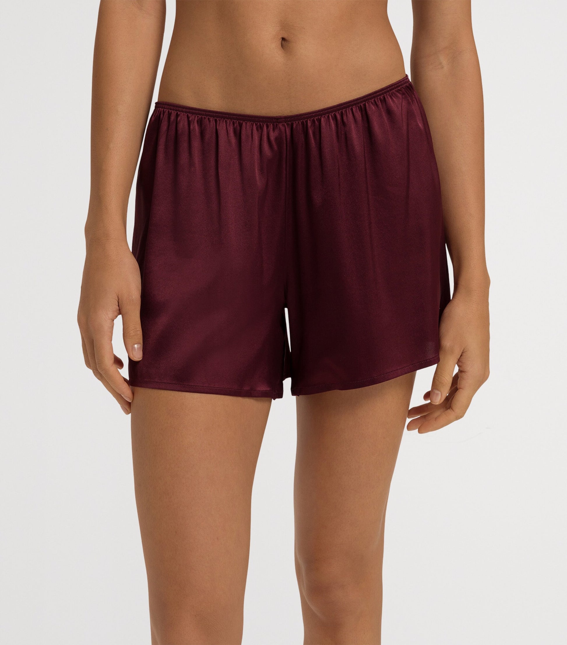 Hanro Brown Stretch-Silk Grand Central Shorts