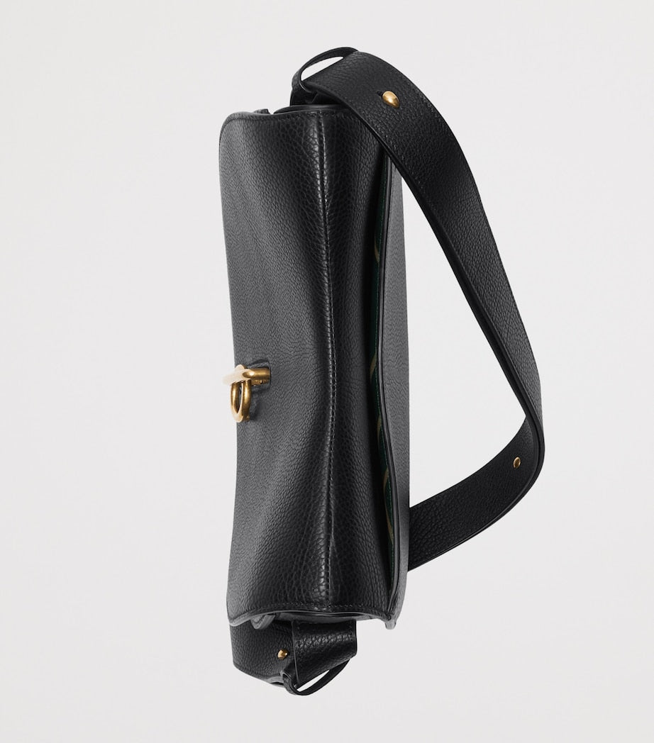 Black Leather Rocking Horse Bag