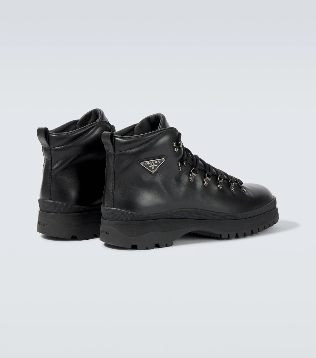 Prada - Brixxen leather lace-up boots