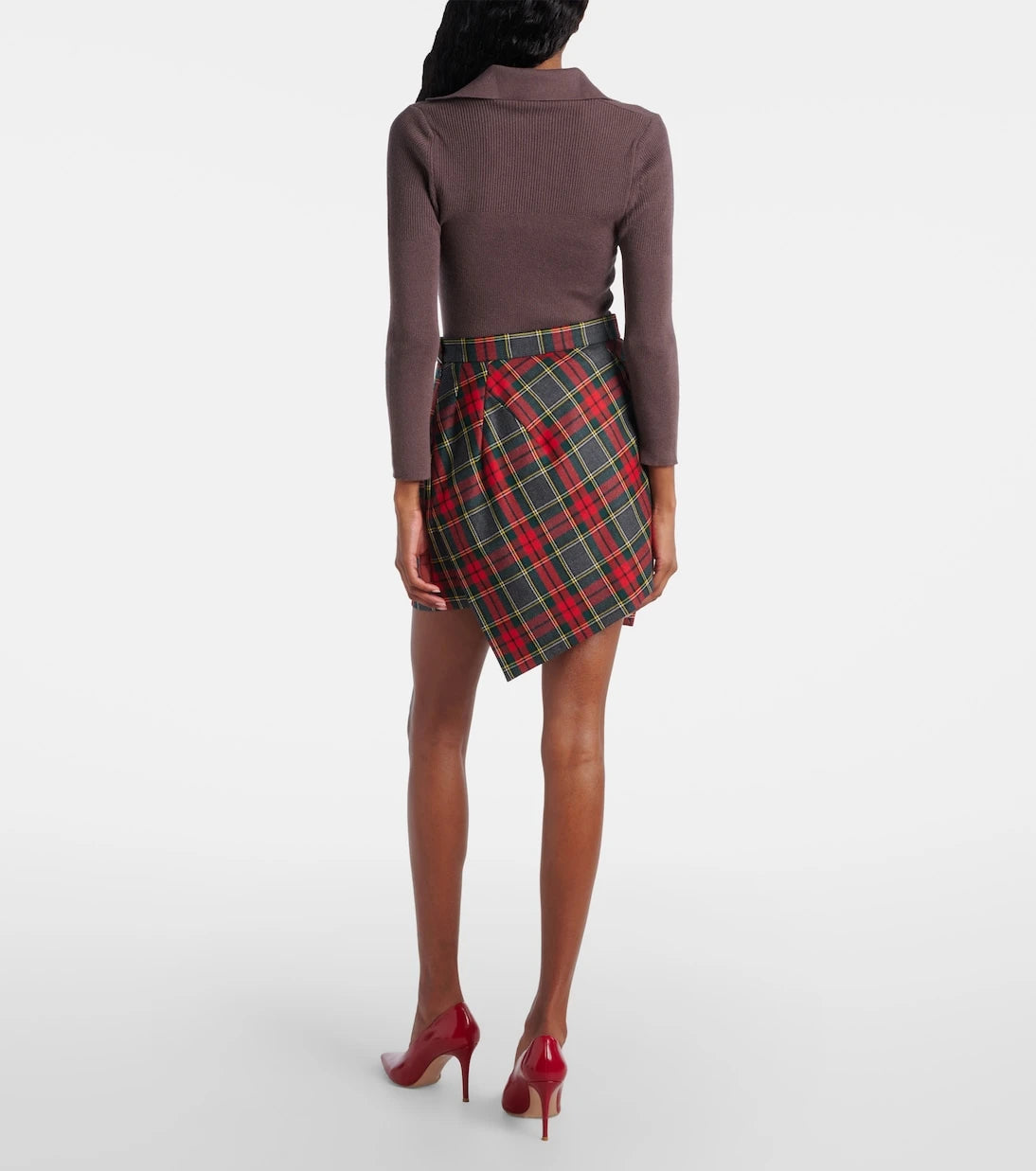 Vivienne Westwood - Infinity plaid virgin wool miniskirt