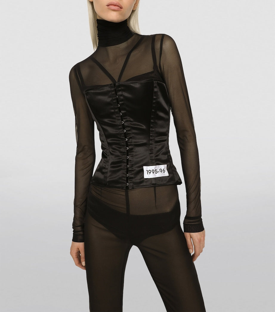 Dolce & Gabbana Multi Satin Corset Top
